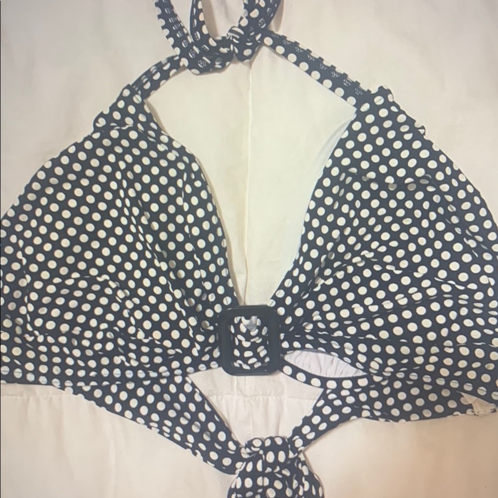 Polka Dot Halter Bikini Top
